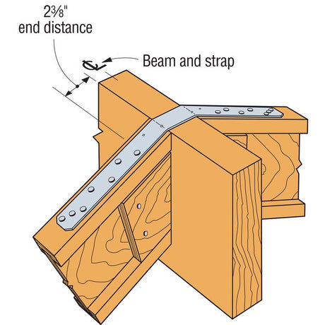 Simpson Strong-Tie 24 in. H X 1.25 in. W 20 Ga. Galvanized Steel Strap, Pack of 50