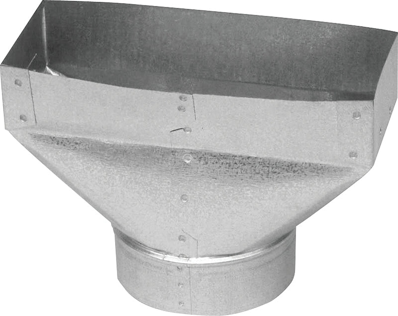 Imperial GV0702 Universal Boots, 7-1/2 in L, 10 in W, 3-1/4 in H, 30 ga Gauge, Steel, Galvanized