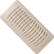 Imperial RG1461 Floor Register, 5-1/4 in L, 11-1/4 in W, Polystyrene, Almond