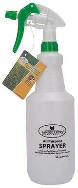 Landscapers Select SX-20583L Spray Bottle, 32 oz Capacity, Adjustable Nozzle, Polyethelene, White