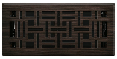 Imperial RG3251-A Decorative Floor Register, 10 in L, 4 in W, Stamped Steel, Oil-Rubbed Bronze