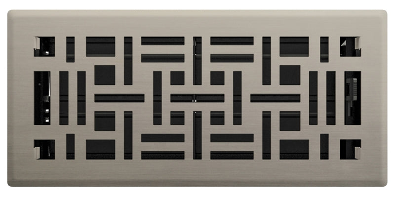 Imperial RG3253 Floor Register, 10 in W Duct Opening, 4 in H Duct Opening, Polystyrene