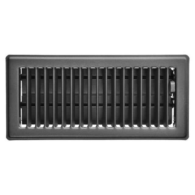 Imperial RG0261 Floor Register, For 11-3/4 by 3-3/4 Opening, Steel, Slate Gray, Powder-Coated