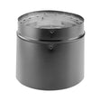 DuraVent DVL 6DVL-12ADJ Double Wall Adjustable Stove Pipe, 6 in ID x 7 in OD Dia, 12 in L, Stainless Steel, Black