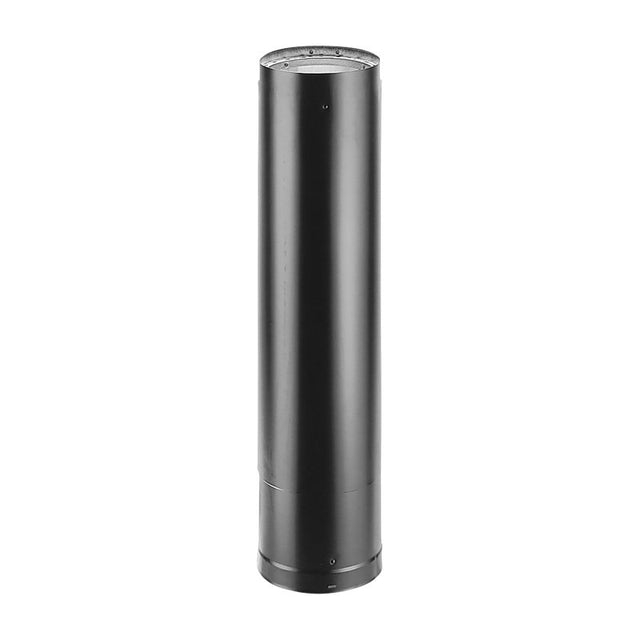 DuraVent DVL 6DVL-68TA Telescoping Length Pipe, 6 in ID x 7-1/8 in OD Dia, Stainless Steel, Black