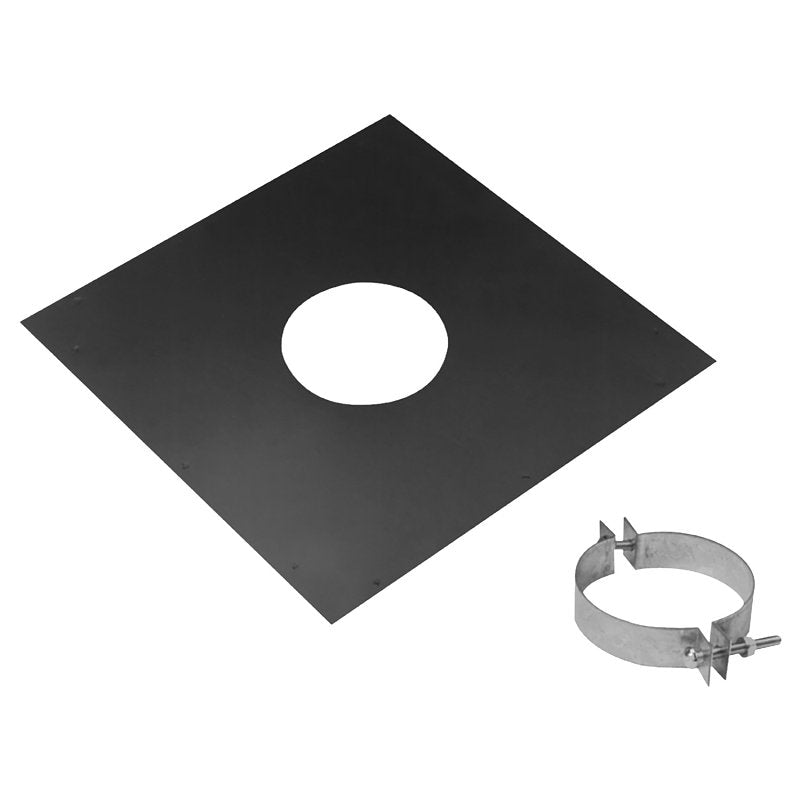 DuraVent PelletVent 3PVL-FS Ceiling Support Firestop Spacer, Black