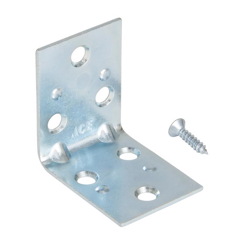 Ace 2 in. H X 2.75 in. W X 2 in. D Zinc Inside Wide Corner Brace, Pack of 5