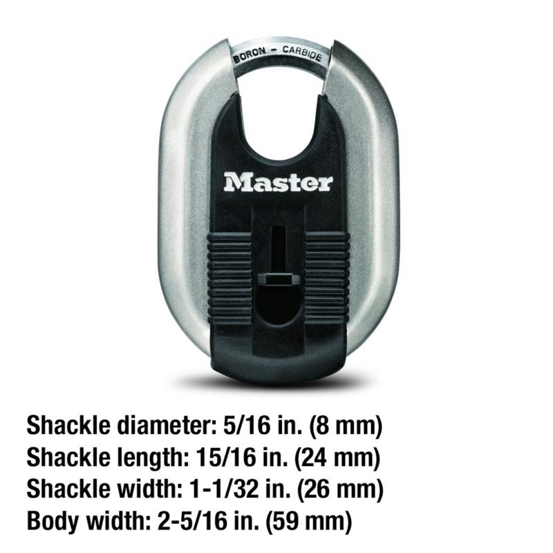 Master Lock 3-3/8 in. H X 1-3/16 in. W X 2-5/16 in. L Steel Ball Bearing Locking Weather-Resistant P