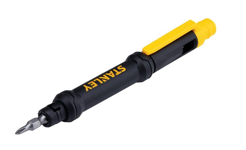 STANLEY STHT60082 Pen Screwdriver, 5/32 in, 1/8 in, #0, #1 Drive, Phillips, Slotted Drive, 5 in OAL, Plastic Handle