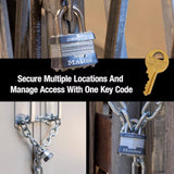 Master Lock 1-5/16 in. H X 1-3/4 in. W Laminated Steel Ball Bearing Locking Exterior Padlock, Pack of 6