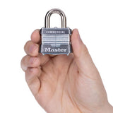 Master Lock 1-5/16 in. H X 1-3/4 in. W Laminated Steel Ball Bearing Locking Exterior Padlock, Pack of 6