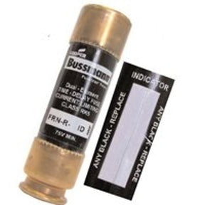 Bussmann FRN-R Series BP/FRNR-40ID Heavy-Duty Fuse, 40 A, 250 VAC, 125 VDC, 20, 200 kA Interrupt, Fiberglass Body, K