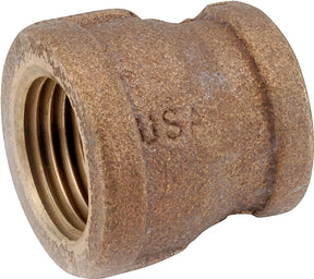 Anderson Metals 738119-0804 Reducing Pipe Coupling, 1/2 x 1/4 in, FIPT, Brass, 200 psi Pressure