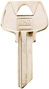 Hy-Ko 11010S68 Key Blank, Brass, Nickel, For: Sargent Cabinet, House Locks and Padlocks, S68 Key Number, Pack of 10