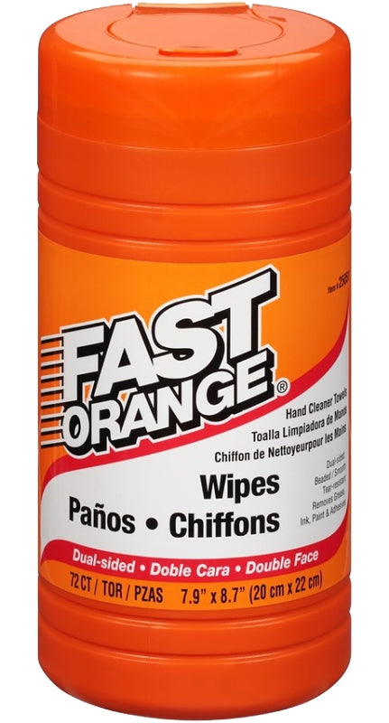 Fast Orange 25051 Cleaning Wipes, Citrus, White