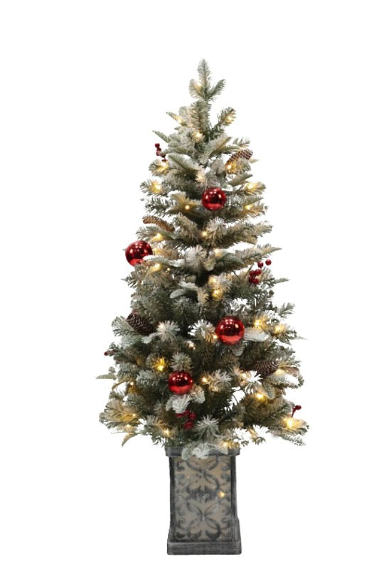 Santas Forest 33909 Christmas Tree, 4 ft H, LED Bulb