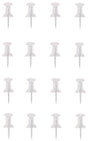 ProSource PH-122262-PS Push Pin, 23 mm L, Plastic, Clear, Round Head