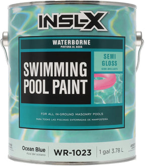 Insl-X WR102309201 Swimming Pool Paint, Acrylic, Semi-Gloss, Ocean Blue, 1 gal Can, Pack of 2