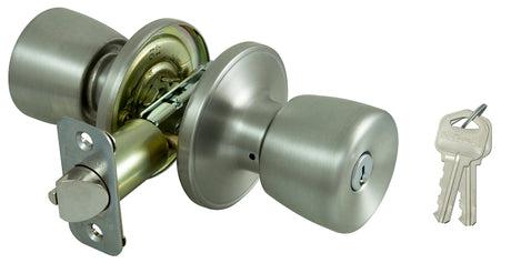 ProSource TS600BRA4B Entry Knob, Stainless Steel, K3, KW1 Keyway, 3 Grade, Pack of 3