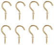 ProSource PH-122314-PS Cup Hook, 1/8 in Thread, 33 mm L, Brass, Brass Plated