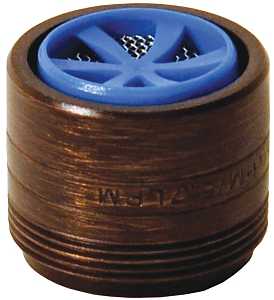 Danco 10479 Faucet Aerator, 15/16 x 55/64 in Male x Female Thread, Brass, Oil-Rubbed Bronze, 1.5 gpm