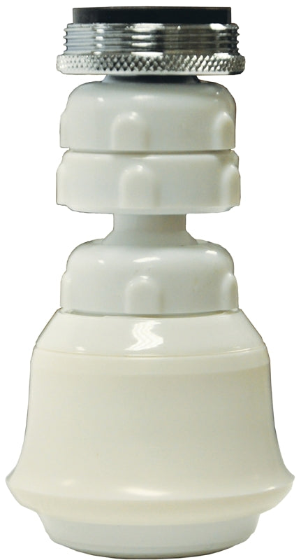 Danco 10499 Swivel Sprayrator, 15/16 x 55/64 in Male x Female Thread, Plastic, 1.5 gpm
