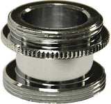 Danco 10517 Series Aerator Adapter, For: Speakman Faucets, 15/16-27 x 55/64-27 in, Male, Brass, Chrome Plated