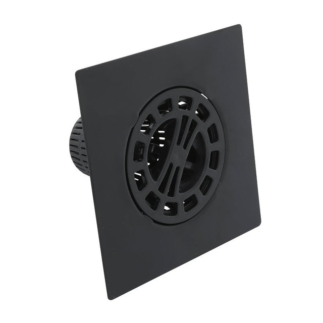 Danco 11087 Square Hair Catcher, Plastic/Stainless Steel, Matte Black