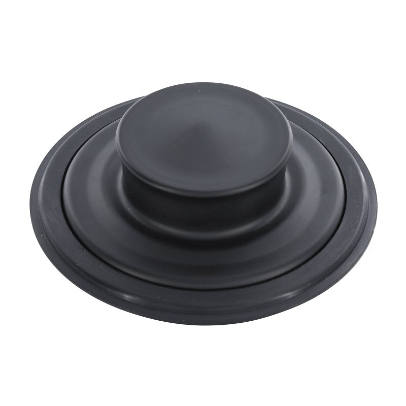 Danco 12075 Garbage Disposal Drain Stopper, 3.38 in Dia, 1 in H, Stainless Steel, Black