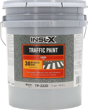 Insl-X TP2220099-05 Traffic Marking Paint, Flat, Black, 5 gal, Can