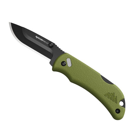 Outdoor Edge RAZORMINI RMB22-2C Replaceable Blade Carry Knife, Stainless Steel Blade, Orange Handle, Pack of 3