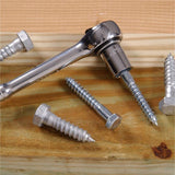 HILLMAN 1/4 in. X 1 in. L Hex Hot Dipped Galvanized Steel Lag Screw 100 pk