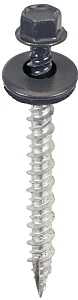 Acorn International SW-MW2CG250 Screw, High-Low, Twin Lead Thread, Hex Drive, Self-Tapping, Type 17 Point, Charcoal Gray