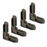 Make-2-Fit PL 7728 Square Cut Screen Frame Corner, Plastic, Bronze, For: Square-Cut Ends of 5/16 Aluminum Screen Frame