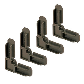 Make-2-Fit PL 7728 Square Cut Screen Frame Corner, Plastic, Bronze, For: Square-Cut Ends of 5/16 Aluminum Screen Frame