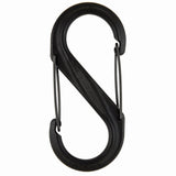DUAL CARABINER PLASTIC BLK NO6