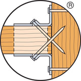 Simpson Strong-Tie LUS 7.81 in. H X 1.56 in. W 18 speed Galvanized Steel Joist Hanger, Pack of 50