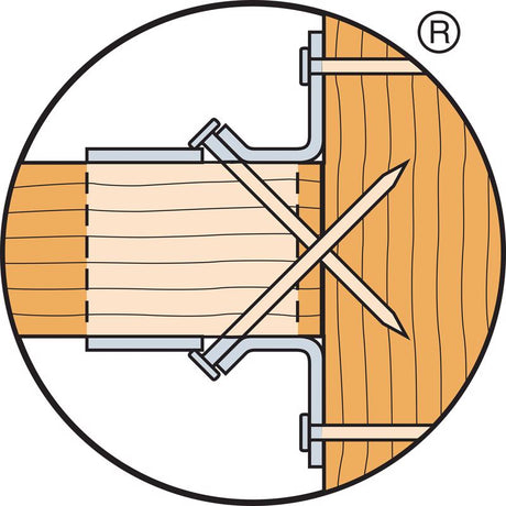 Simpson Strong-Tie 2 in. H X 6.56 in. W 18 Ga. Galvanized Steel Joist Hanger, Pack of 25