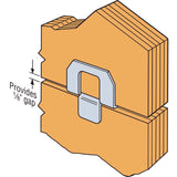 Simpson Strong-Tie Galvanized Silver Steel Panel Sheathing Clip For 5/8 1 pk