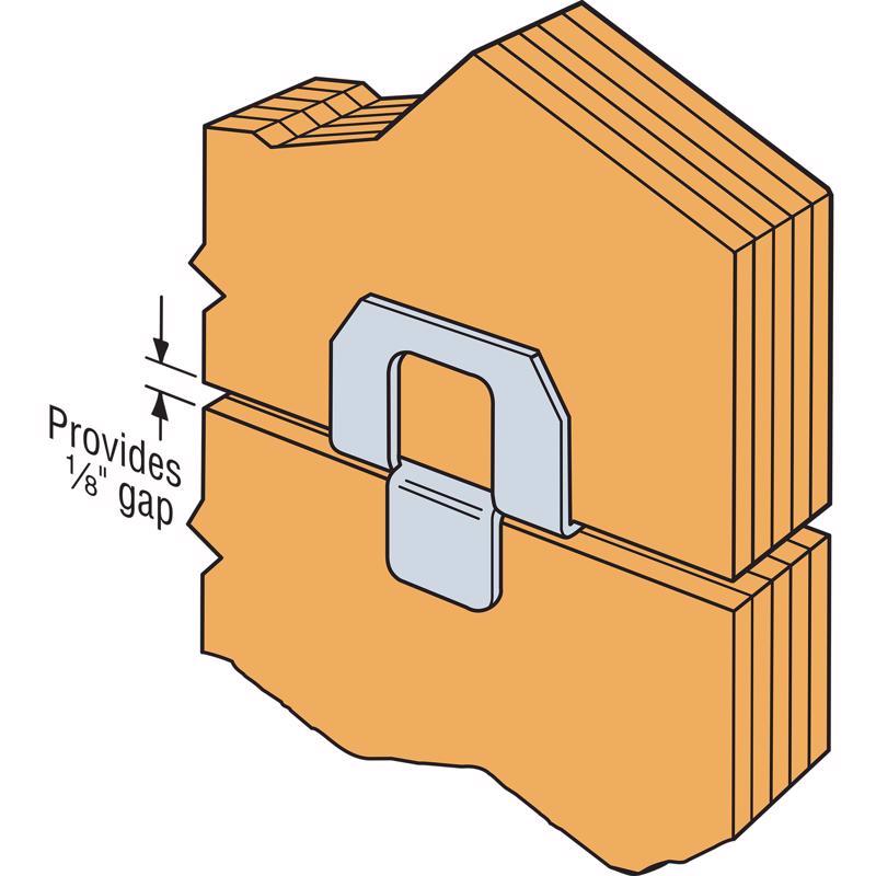 Simpson Strong-Tie Galvanized Silver Steel Panel Sheathing Clip For 7/16 250 pk