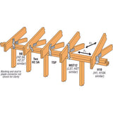 Simpson Strong-Tie ZMax 6 in. H X 1.69 in. W 18 Ga. Galvanized Steel Hurricane Tie