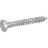 HILLMAN 3/8 in. X 2 in. L Hex Hot Dipped Galvanized Steel Lag Screw 100 pk