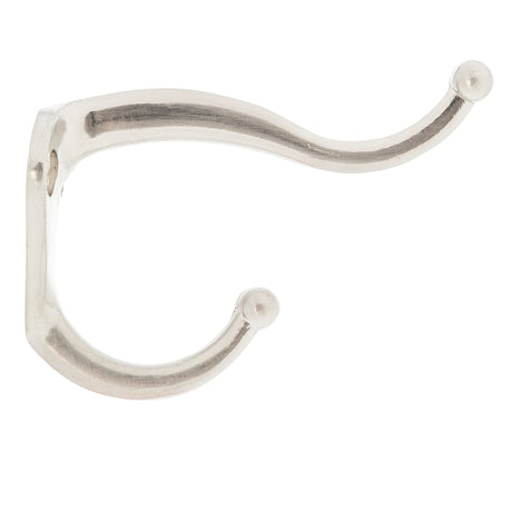 Ace 2-5/16 in. L Satin Nickel Silver Metal Small Coat and Hat Hook 2 pk, Pack of 5