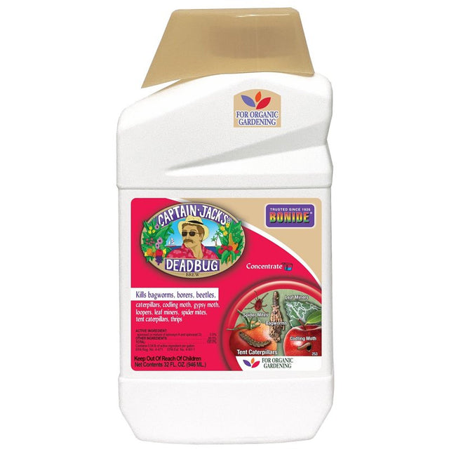 Bonide GARDEN NATURALS B70 253 Dead Bug Brew, Liquid, Spray Application, Outdoor, 1 qt
