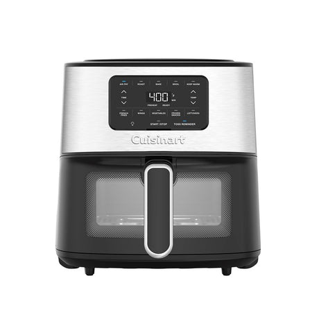 Cuisinart AIR-200NAS Basket Air Fryer, 6 qt, 1800 W, Digital Control, Black Stainless
