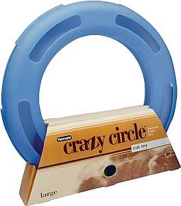 Fatcat Crazy Circle 29393 Interactive Cat Toy, L, Plastic, Blue