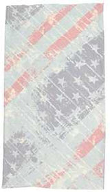 Quagga P21700-RWB Safety Scarf, One-Size Mask, Polyester Facepiece, Blue/Red/White, Pack of 6