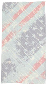 Quagga P21700-RWB Safety Scarf, One-Size Mask, Polyester Facepiece, Blue/Red/White, Pack of 6