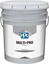 PPG MOPAKO PRO 47-110/05 Interior Paint, Flat, White Pastel, 5 gal, 400 sq-ft Coverage Area