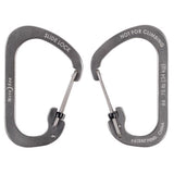Nite Ize SlideLock 3.1 in. D Stainless Steel Silver Carabiner Key Holder